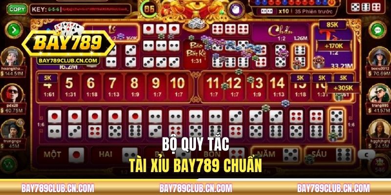 Bộ quy tắc Tài Xỉu BAY789 chuẩn